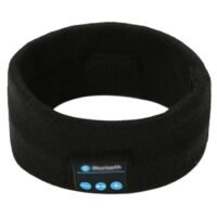 Generic BT5.0 Knitted Headband Headwear Headphone Black