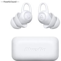 Bluedio Bluetooth In-Ear Earphone With Charging Case White