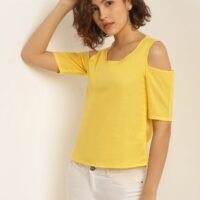 Aila Casual Fashionable Top Mustard