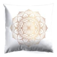 Noon East Decorative Cushion , Size 45X45 Cm Medallion - 100% Cotton Cover Microfiber Infill Bedroom Or Living Room Decoration Festive Medallion Standard Size