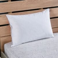 Luxury Down Alternative Filled Cushion Cotton White 40 x 65cm