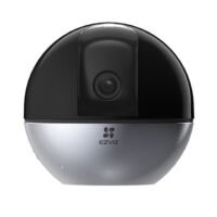 EZVIZ C6W Pan & Tilt Wi-Fi Camera 4MP 4mm (83°), 360° Panoramic View, 2K Resolution, Privacy Shutter, MicroSD Card up to 256 GB, Auto-Zoom Tracking, True-WDR, Two-Way Talk, EZVIZ Cloud Play Storage, Person Detection, Infrared Night Vision up to 10m (33 ft.) - CS-C6W-A0-3H4WF Black