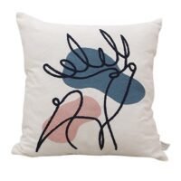 XIMI VOGUE Decorative Cushion - , Size 45X45 Cm White/Pink - Bedroom Or Living Room Decoration White/Pink