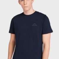 Crew Neck  Casual T-Shirt Blue