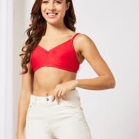 Aila Casual Push-Up Bra Red