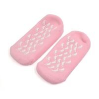 Gooseberry Slip Resistant Moisturising Spa Gel Socks Pink