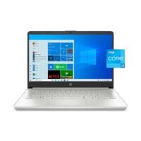 HP 14-Dq2055wm Laptop With 14-Inch Full HD Display, 11th Gen Core i3-1115G4 Processor/4GB RAM/256GB SSD/Intel UHD Graphics/Windows 10 Home/International Version English Silver