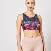 Athletiq Stylish Printed Sports Bra Multicolour