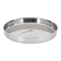 Khumcha Rounded Thali Silver 28cm