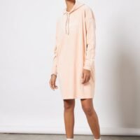 Russell Athletic Logo Hooded Dress Pink