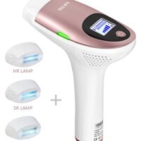 MLAY 3-In-1 Home Laser Hair Removal Device Pink