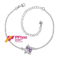 SKMEI Women Silver Plated Anklet Chain SPA012B