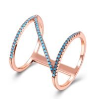 SKMEI Fashionable Latest Shinny Simple Ring Gemr018B6