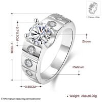 SKMEI Fashionable Latest Shinny Simple Ring Kzcr123C10