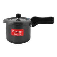 Prestige Popular Svachh Hard Anodised Pressure Cooker Deep Lid-Controls Spillage 3Liters