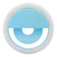 Sinogoodies Phone Selfie Light Portable Clip-On Flash Led Phone Ring Light For Mobile Phone Blue