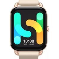 Haylou 230.0 mAh RS4 Plus Smart Watch Retina AMOLED HD Display 105 Sports Mode SpO2 Heart Rate Silicon Strap Gold