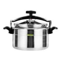 Aluminum Pressure Cooker Equipped with Multi-Safety Device and Unique Pressure Indicator Durable Aluminum Alloy Construction with Firm Handles 5Liters
