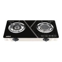 Sanford Infrared Glass Gas Stove 2 Burner SF5351IGC B BLACK Multicolour