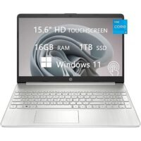 HP 2022 Touch-Screen Laptop With 15.6-Inch Display, Core i5-1135G7 Processor/16GB RAM/1TB SSD/Intel Iris XE Graphics/Windows 11/ English/Arabic Silver