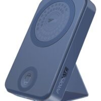 PROMATE 10000.0 mAh Wireless Power Bank , 3-in-1 10000mAh Portable Charger with 15W MagSafe Wireless Charger, 2.5W Apple Watch Charger 20W USB -C Power Delivery Blue