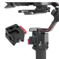 Generic Mounting Plate CNC Extension Mount Holder 1/4" Screw Hole 3/8" Thread Cold Shoe Positioning Block for Dji Ronin RS3/RS3 PRO/RS2/RSC2 Handheld Stabilizer