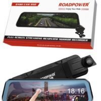 RoadPower Dash Cam 950 Full Screen Streaming Rearview Mirror Recorder 10" IPS + Touch Screen Full HD 1080P (Support Maximum 32GB Micro SD Card)