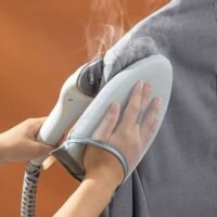 Rock Pow Garment Steamer Ironing Glove Waterproof Anti Steam Mitt with Finger Loop Complete Care Protective Garment Steaming Mitt Heat Resistant Gloves for Clothes Steamers