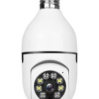ELTRAZONE Bulb Camera 1080P, Night Vision IP Camera, PTZ Camera, 4X Digital Zoom Monitor, Home Security System, WiFi Camera Full Color