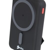 SKA Re-Fuel PC3100 10000mAh Magsafe Power Bank USB-C 20W PD USB-A 22.5W QC 3.0 Wireless Charging 15W compatible with Apple Watch & iPhones, Black