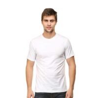 RSO Outfits White Men's Half Sleeve Round Neck Cotton Tshirt