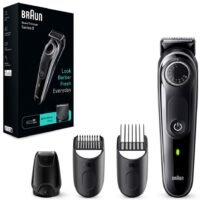 Beard Trimmer 3 With Precision Wheel, Ultra Sharp Blade, 4 Styling Tools - BT 3440 Black
