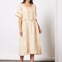 HANA & SARA Jalabiya with Embroidery and Lace