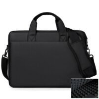 WAOKN Large Capacity Laptop Bag Business Office Bag, 15 Inch Laptop Briefcase with Shoulder Strap and Luggage Trolley Strap, Lightweight Crossbody Bag for Men Women Travel Business Office