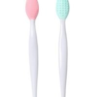 Generic 2pcs Silicone Exfoliating Lip Brush Have Double-Sided
