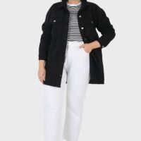 Alia by modanisa Pocket Detail Denim Jacket