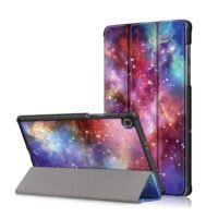 Generic Compatible with Lenovo Tab MFHD Plus TB-X606F Smart Lether Funda Magnetic Folding Stand Tablet Cover for Lenovo M10 Plus Case -Purple
