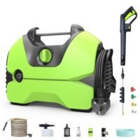 ZLH HITY Electric Pressure Washer,2900-PSI,2.8-GPM,Power Washer,Foam Cannon for Car,4 Different Nozzles and 52.5FT Hose,for Cars,Garden, Yard, Fence, Driveway