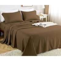 Hotel Collection HOTEL COLLECTION Coffee Brown Flat Sheet with Single Pillow Case 160x220 cm