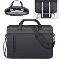 15.6 Inch Laptop Bag Lightweight Computer Bag Travel Business Handbag Briefcase Water Resistance Shoulder Messenger Bag for Men and Women Work Office