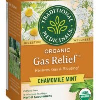 Traditional Medicinals Organic Gas Relief, Chamomile Mint, Caffeine Free, 16 Tea Bags