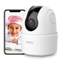 Ranger 2C Indoor WiFi Camera Full HD 1080P, 355° Pan & 85° Tilt with 360° Coverage View, Smart IR Night Vision (Up to 10m), Accurate Human and Pet Detection, Built-in Siren, Privacy Mode, Smart Tracking, Two-Way Talk, MicroSD Slot (up to 512 GB)