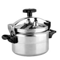 GOLD ONE Durable Aluminium 9 Liter-Security Pressure Cooker With Lid ?Induction Compatible Base