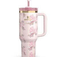 Stanley The Stanley X LoveShackFancy Holiday Quencher,Stainless Steel Vacuum Insulated Tumbler with Lid and Straw for Water, Iced Tea or Coffee, Smoothie and More 40 OZ