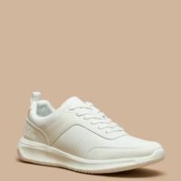 Men's Panelled Sneakers with Lace-Up Closure