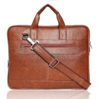 Bagneeds Men's Black Synthetic Leather Briefcase Best Laptop Messenger Bag Satchel for Men