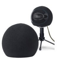 SYOSI Snowball Pop Filter Microphone Windscreen Foam Cover Compatible with Blue Snowball iCE Mic Improve Audio Quality