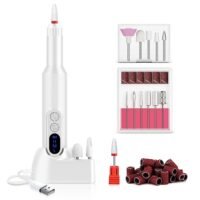 Generic Cordless Nail Drill For Gel Manicures, Professional Electric Nail File For Salon And Home (White)