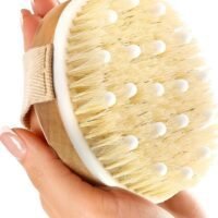 MMG Dry and Bath Body Brush, Reduce Cellulite, Dry Brush for Cellulite and Lymphatic Drainage, Exfoliating Brush with Soft Massage Nodules, Shower Brush Body Scrubber