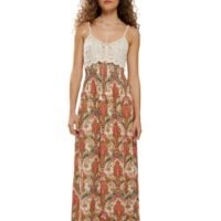 HaILYS Bohemian Maxi Dress with Crochet Top